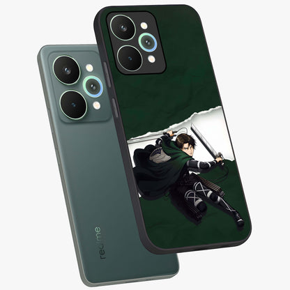 Emerald War Vanguard Glass Case displayed in angled mockup highlighting intense battle inspired design with emerald tone aesthetic.