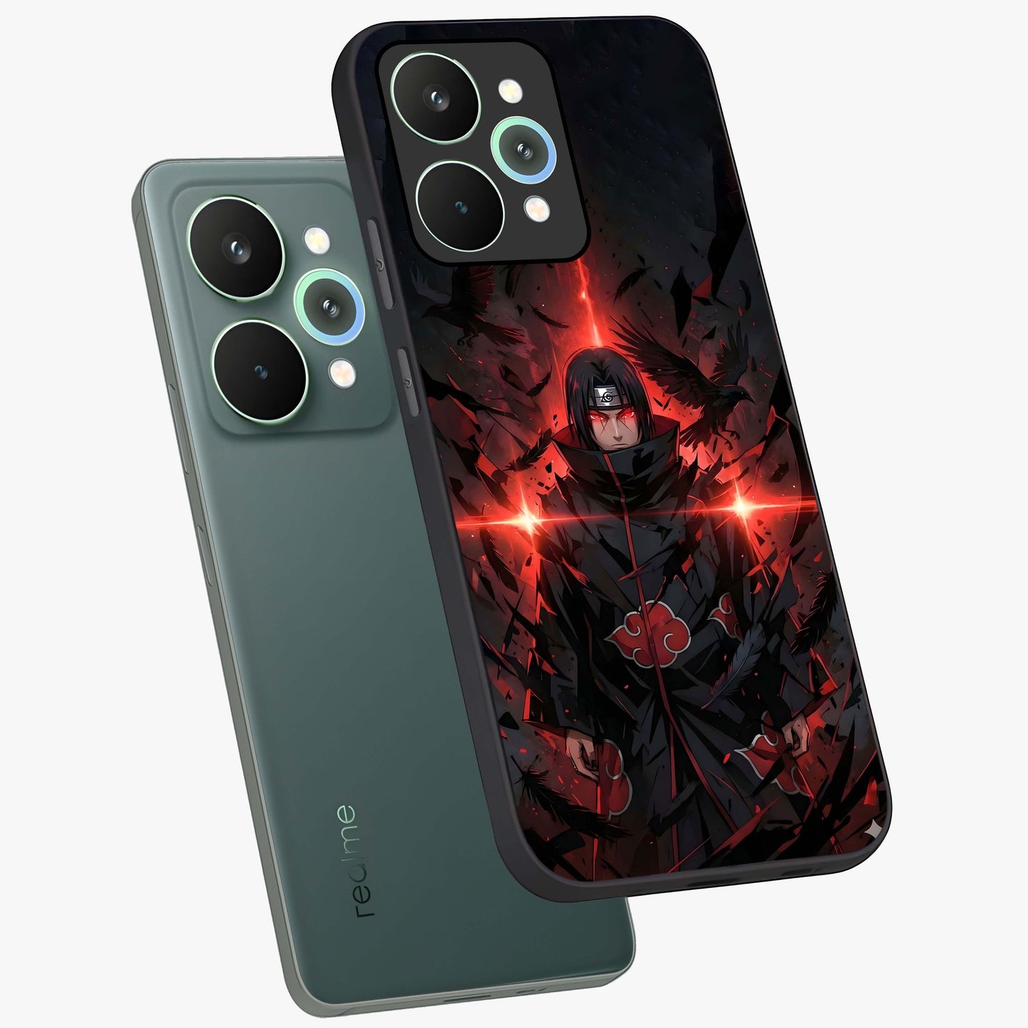Focused Blade Discipline Glass Case displayed in angled mockup highlighting clean minimal text artwork with modern aesthetic style.