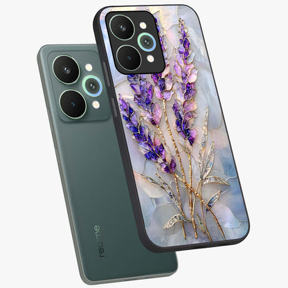 Lavender Dream Glow Glass Case displayed in angled mockup highlighting dreamy purple glow design with soft artistic style.