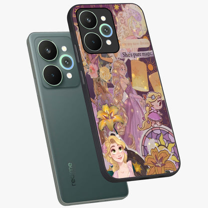 Magical Tangled Dream Glass Case displayed in angled mockup highlighting whimsical fantasy design with magical aesthetic.