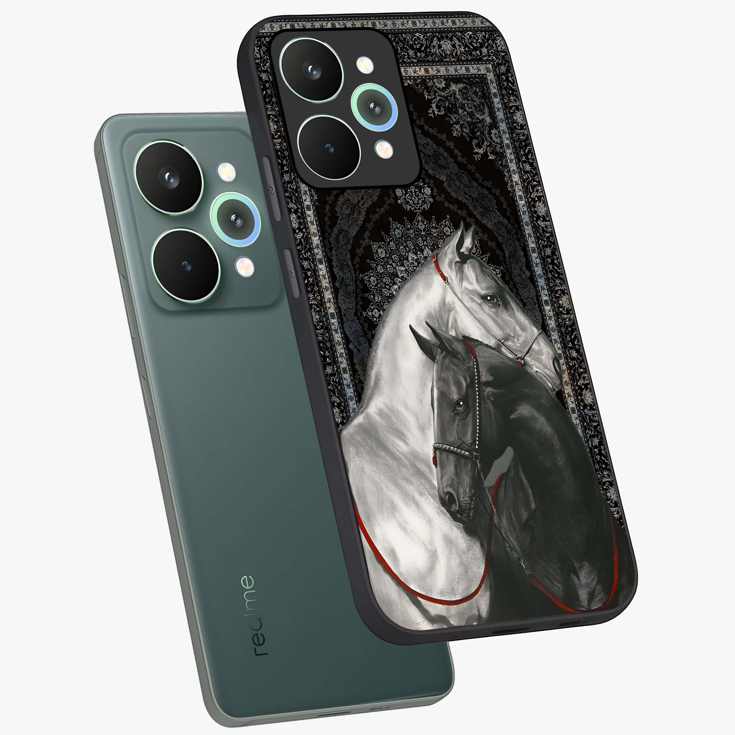 Majestic Ride Legacy Glass Case displayed in angled mockup highlighting sleek vehicle design with bold racing aesthetic.