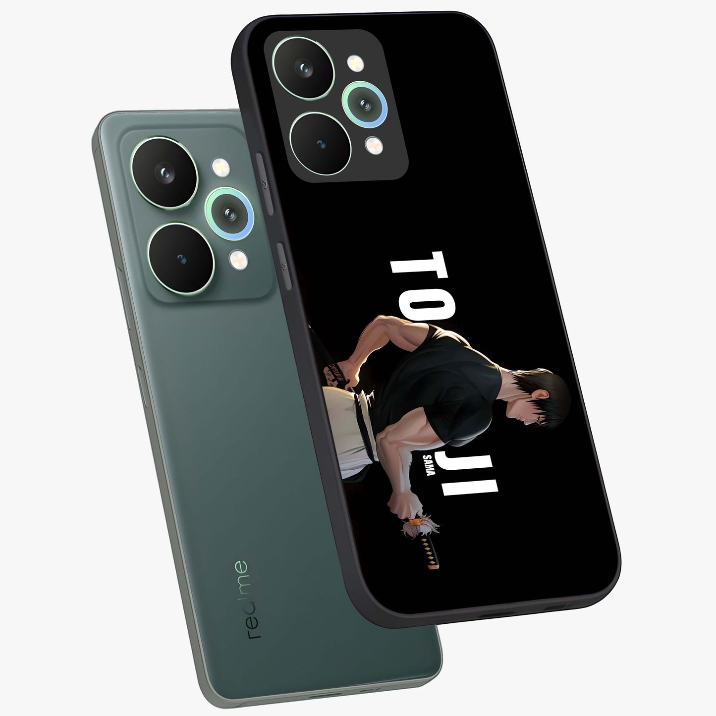 Midnight Blade Resolve Glass Case displayed in angled mockup highlighting powerful blade illustration with dramatic dark aesthetic.