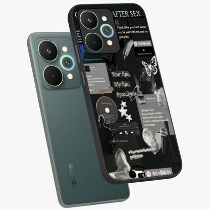 Midnight Love Echo Glass Case displayed in angled mockup highlighting elegant love inspired design with deep aesthetic style.