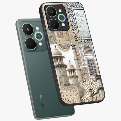 Mughal Marble Legacy Glass Case displayed in angled mockup highlighting elegant heritage marble artwork with royal aesthetic.