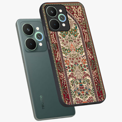 Persian Inspired Glass Case displayed in angled mockup highlighting intricate traditional design with elegant cultural aesthetic.