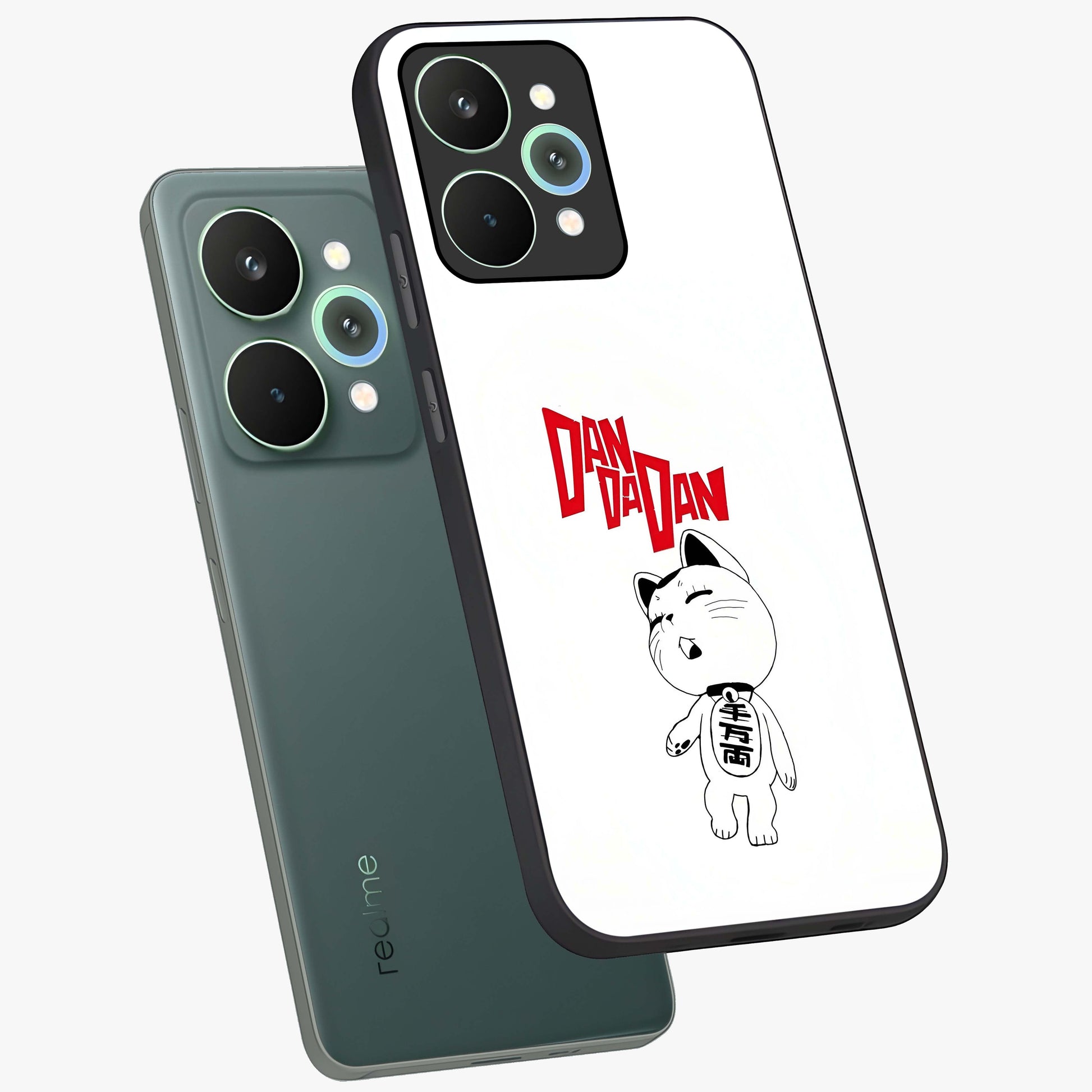 Playful Spirit Charm Glass Case displayed in angled mockup highlighting lively decorative design with playful aesthetic style.