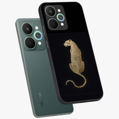 Regal Leopard Glass Case displayed in angled mockup highlighting powerful animal illustration with stylish wild aesthetic.