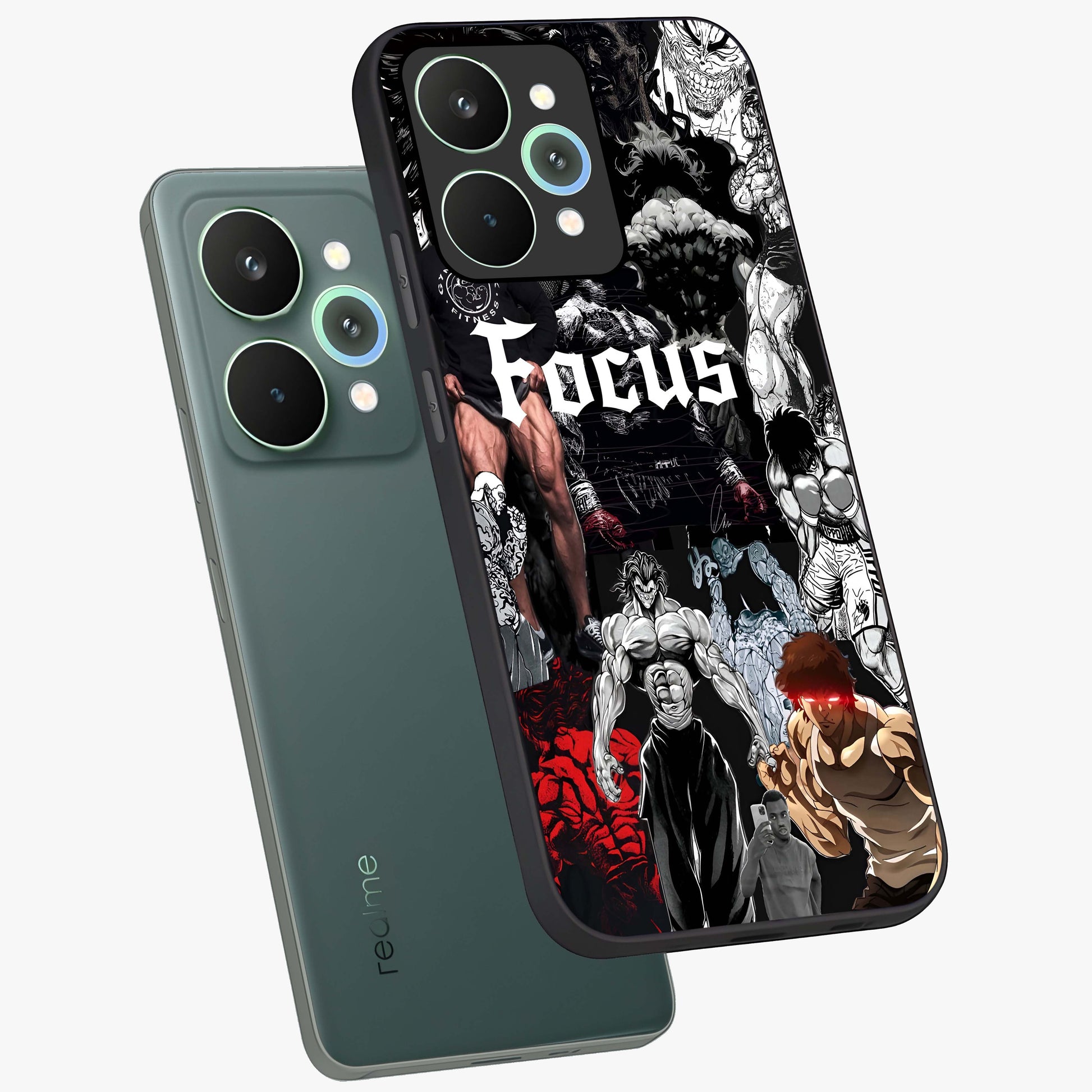 Relentless Power Focus Glass Case displayed in angled mockup highlighting bold statement design with modern aesthetic style.