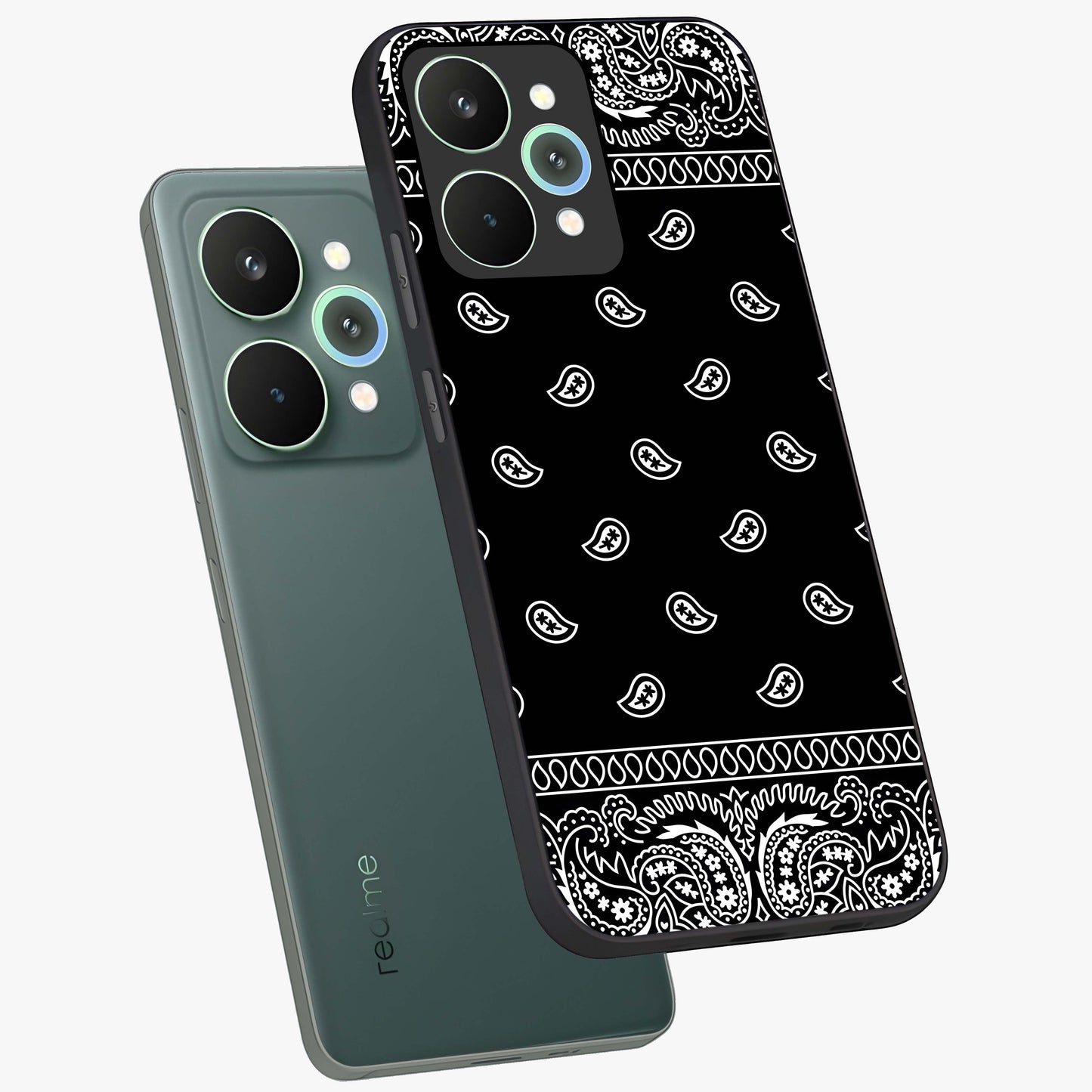 Retro Rebel Threads Glass Case displayed in angled mockup highlighting retro inspired graphic design with rebellious aesthetic.