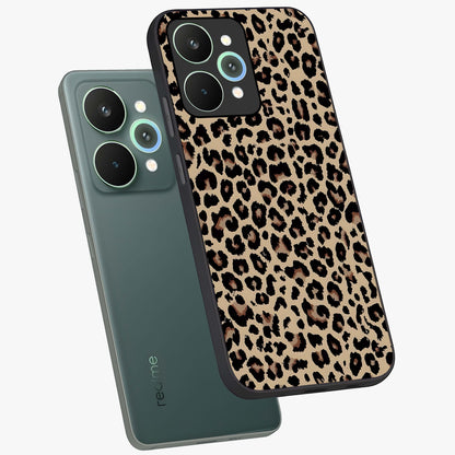 Savage Chic Pattern Glass Case displayed in angled mockup highlighting bold fashion inspired design with chic aesthetic.
