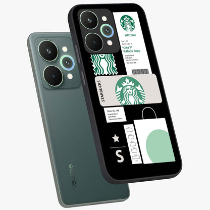 Starbucks Mocha Glass Case displayed in angled mockup highlighting stylish mocha themed design with cozy café aesthetic.