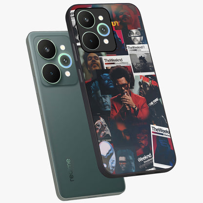 The Weeknd Glass Case displayed in angled mockup highlighting stylish pop culture inspired design with modern aesthetic.
