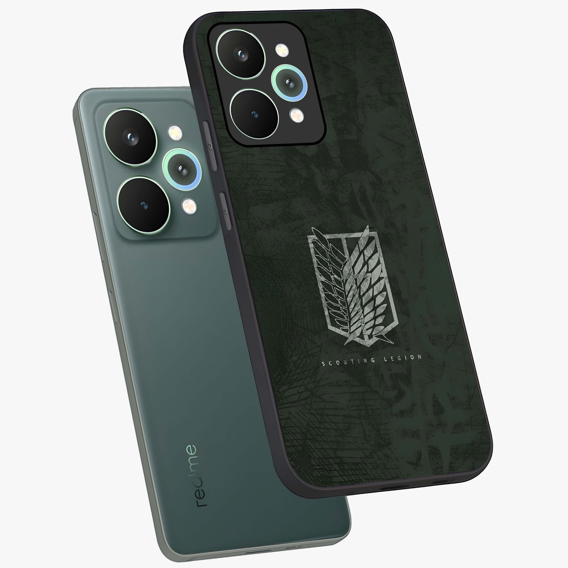 Wings Of Freedom Glass Case displayed in angled mockup highlighting graceful wing design with inspirational aesthetic.