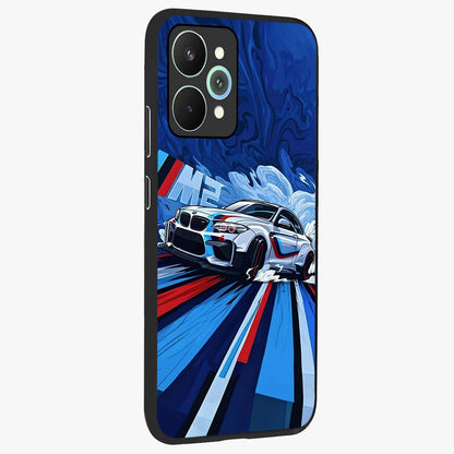 Drift Power Rush Glass Case upright view showcasing high speed racing artwork with bold automotive theme.