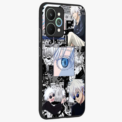 Infinity Sorcerer Chaos Glass Case upright view showcasing dramatic sorcerer artwork with chaotic mystical theme.