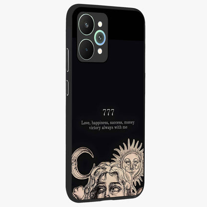 Mystic Victory Aura Glass Case upright view showcasing powerful victory themed artwork with spiritual energy vibe.