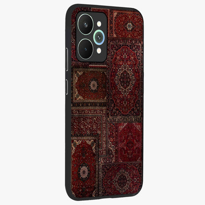 Persian Velvet Tale Glass Case upright view showcasing elegant Persian artwork with classic heritage theme.