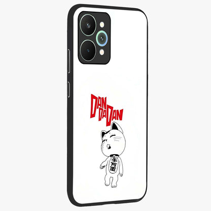 Playful Spirit Charm Glass Case upright view showcasing vibrant charm artwork with fun artistic theme.