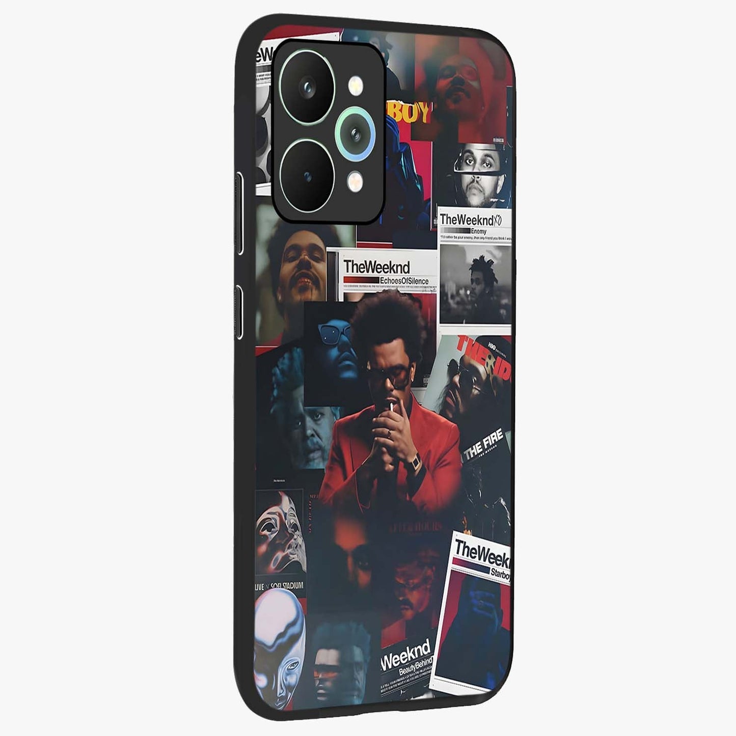 The Weeknd Glass Case upright view showcasing bold music themed artwork with contemporary artistic style.