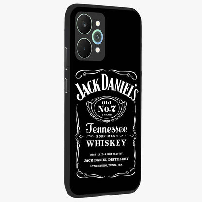 Vintage Whiskey Heritage Glass Case upright view showcasing stylish vintage whiskey artwork with timeless bar culture theme.