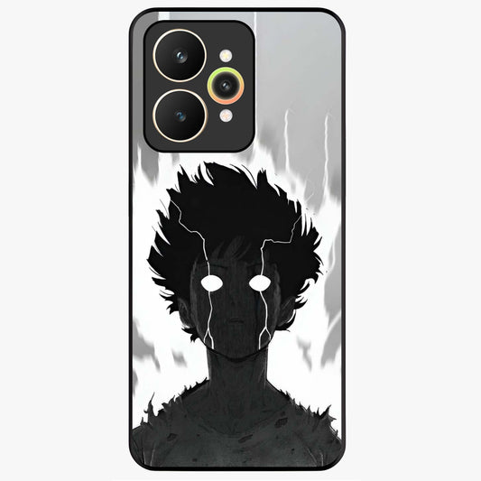 Awakened Inner Rage Glass Case showing flat back view with intense artistic artwork and glossy glass finish.