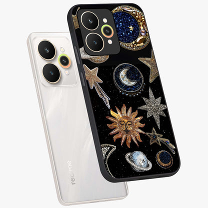Celestial Gem Constellations Glass Case displayed in angled mockup highlighting gemstone inspired constellation design.