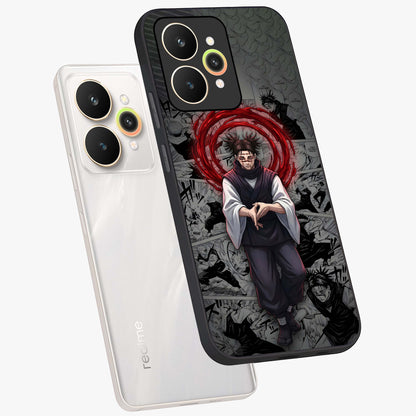 Cursed Ritual Ascension Glass Case displayed in angled mockup highlighting mystical ritual illustration with supernatural aesthetic.