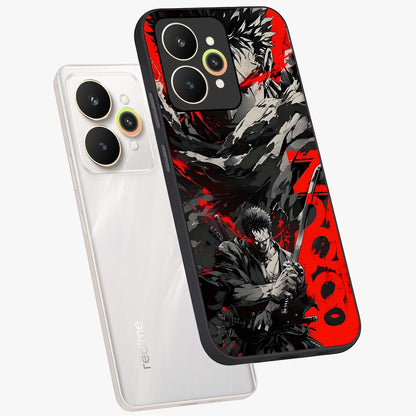 Demon Sword Resolve Glass Case displayed in angled mockup highlighting powerful demon sword illustration with dark fantasy aesthetic.