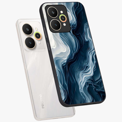 Ethereal Paper Marble Glass Case displayed in angled mockup highlighting elegant marble pattern with modern aesthetic style.