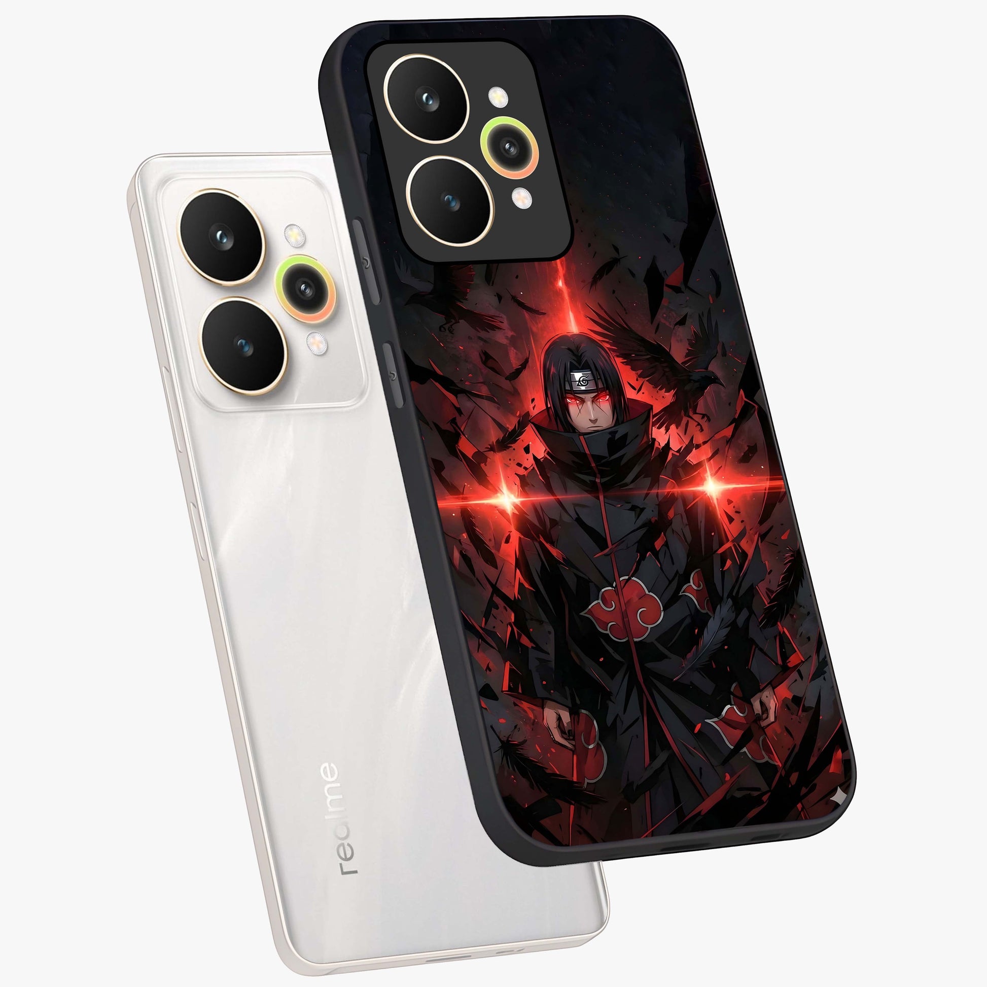 Focused Blade Discipline Glass Case displayed in angled mockup highlighting clean minimal text artwork with modern aesthetic style.