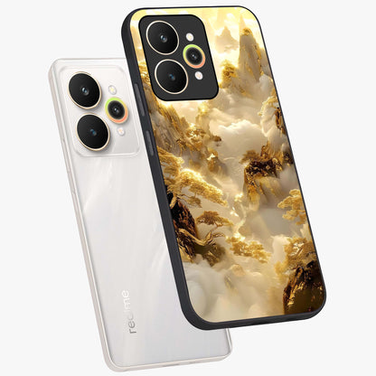 Gates Of Illumination Glass Case displayed in angled mockup highlighting radiant portal inspired design with fantasy aesthetic.