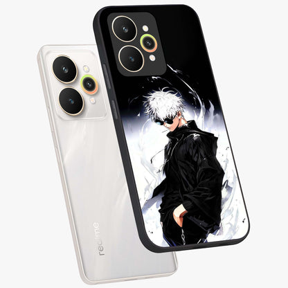 Limitless Shadow King Glass Case displayed in angled mockup highlighting dramatic dark hero design with intense aesthetic.