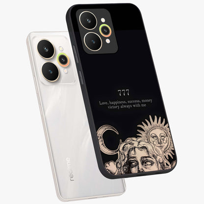 Mystic Victory Aura Glass Case displayed in angled mockup highlighting energetic aura design with bold mystical aesthetic.