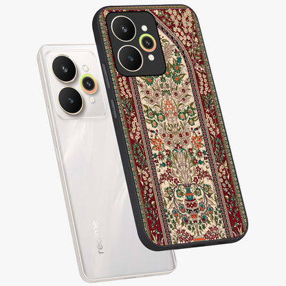 Persian Inspired Glass Case displayed in angled mockup highlighting intricate traditional design with elegant cultural aesthetic.