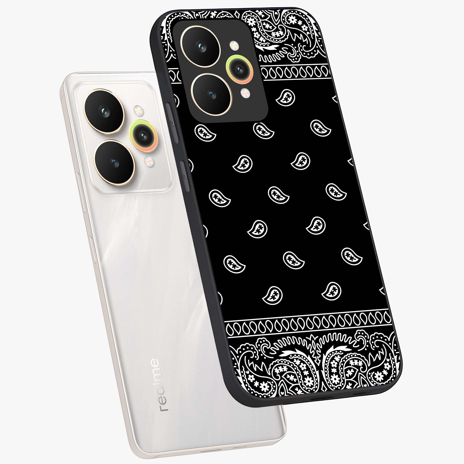 Retro Rebel Threads Glass Case displayed in angled mockup highlighting retro inspired graphic design with rebellious aesthetic.