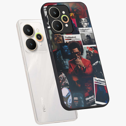 The Weeknd Glass Case displayed in angled mockup highlighting stylish pop culture inspired design with modern aesthetic.