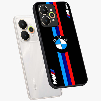 Turbo BMW Beast Glass Case displayed in angled mockup highlighting sleek racing car design with bold automotive aesthetic.