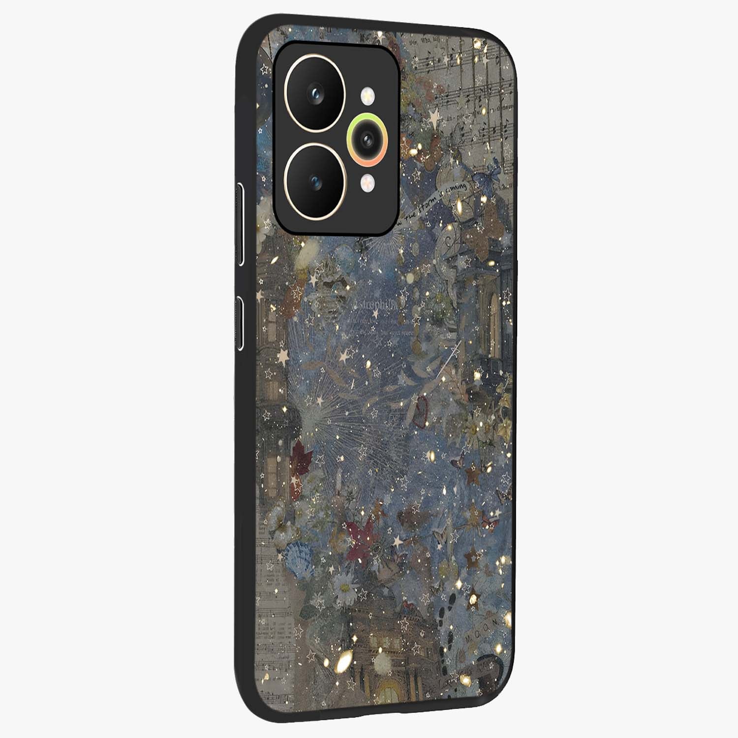 Aesthetic Astrolophia Glass Case upright view showcasing soft aesthetic theme with stylish modern look.