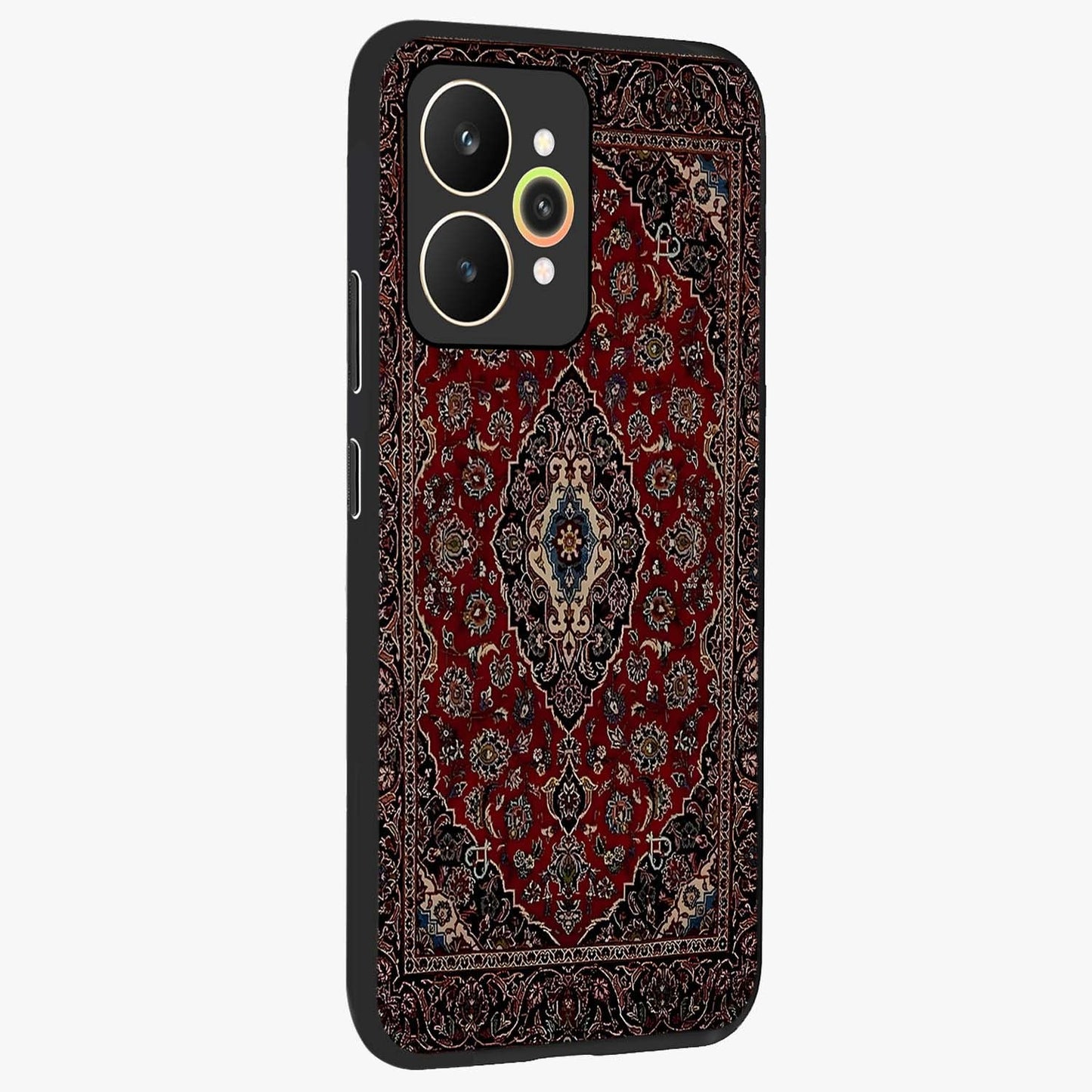 Heritage Carpet Royale Glass Case upright view showcasing detailed ornamental artwork with luxurious traditional theme.