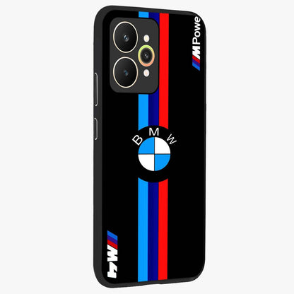 Turbo BMW Beast Glass Case upright view showcasing powerful car artwork with modern motorsport theme.