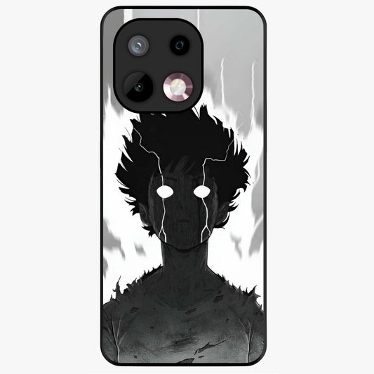 Awakened Inner Rage Glass Case showing flat back view with intense artistic artwork and glossy glass finish.
