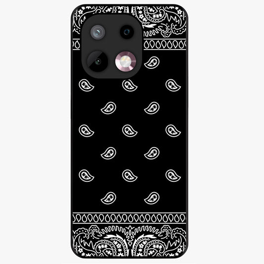 Retro Rebel Threads Glass Case showing flat back view with vintage street style artwork and glossy glass finish.
