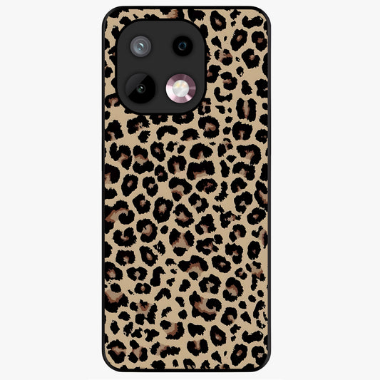 Savage Chic Pattern Glass Case showing flat back view with stylish patterned artwork and glossy glass finish.