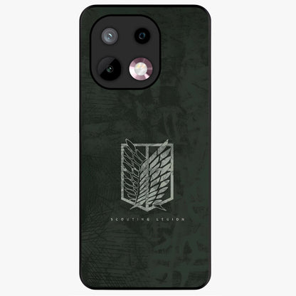 Wings Of Freedom Glass Case showing flat back view with symbolic wings artwork and glossy glass finish.