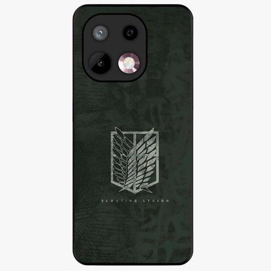 Wings Of Freedom Glass Case showing flat back view with symbolic wings artwork and glossy glass finish.