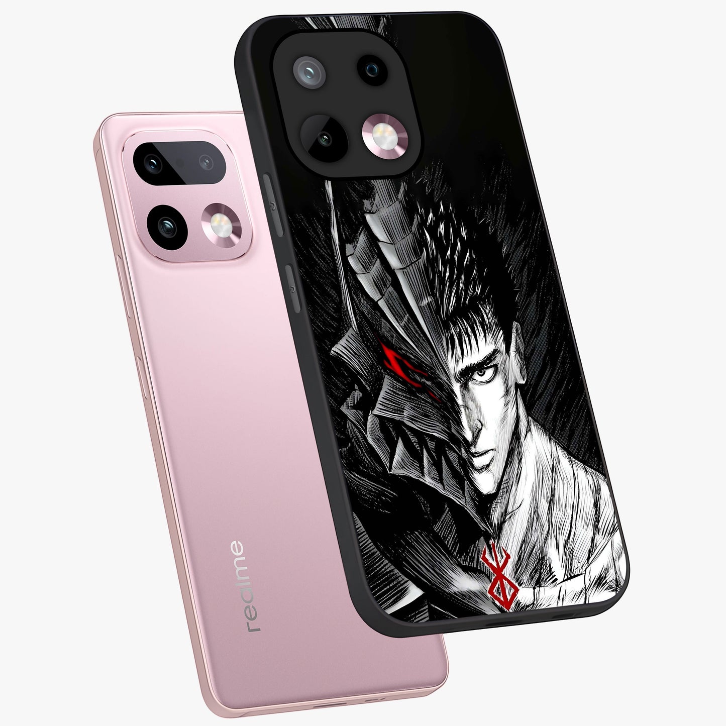 Berserker Blood Oath Glass Case displayed in angled mockup highlighting dark fantasy graphic design and powerful theme.