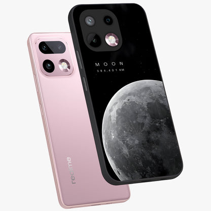 Cosmic Moon Glow Glass Case displayed in angled mockup highlighting celestial moon design with cosmic aesthetic theme.