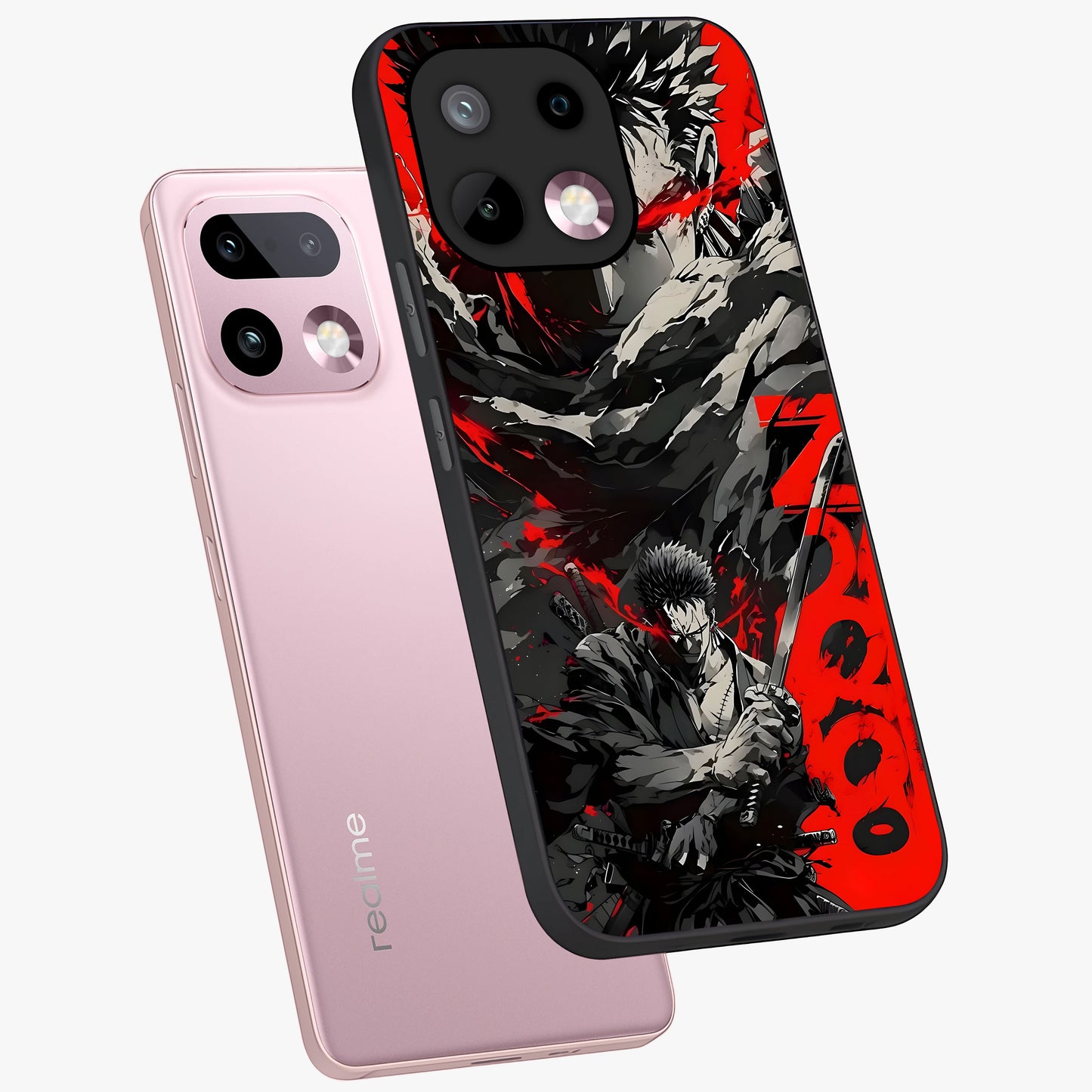 Demon Sword Resolve Glass Case displayed in angled mockup highlighting powerful demon sword illustration with dark fantasy aesthetic.