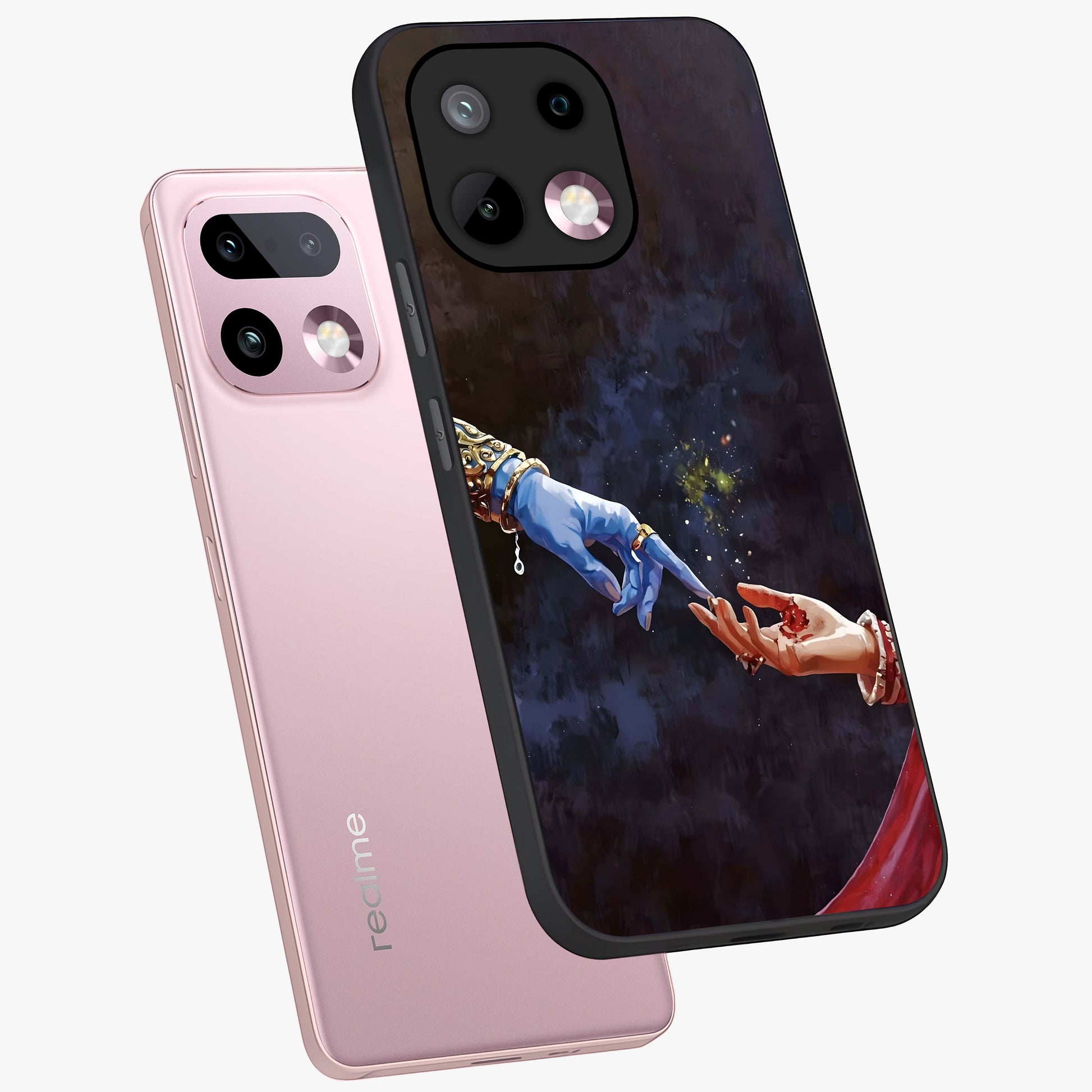 Divine Touch Eternal Glass Case displayed in angled mockup highlighting elegant divine inspired design with calm aesthetic style.