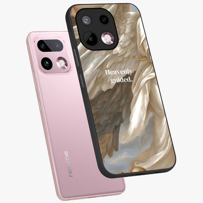 Divine Winged Grace Glass Case displayed in angled mockup highlighting graceful wing design with divine aesthetic style.
